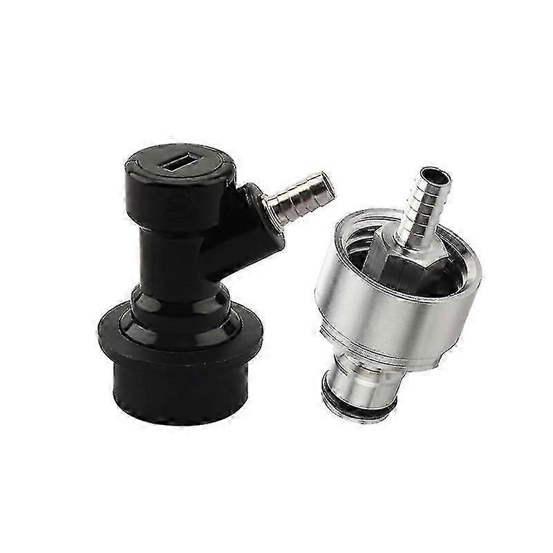 Beer Brewing Carbonation Cap With 5/16" Barb Ball Lock Disconnect Set,fit Cola Soda Beer And Most Of Soft Dring Pet Bottles