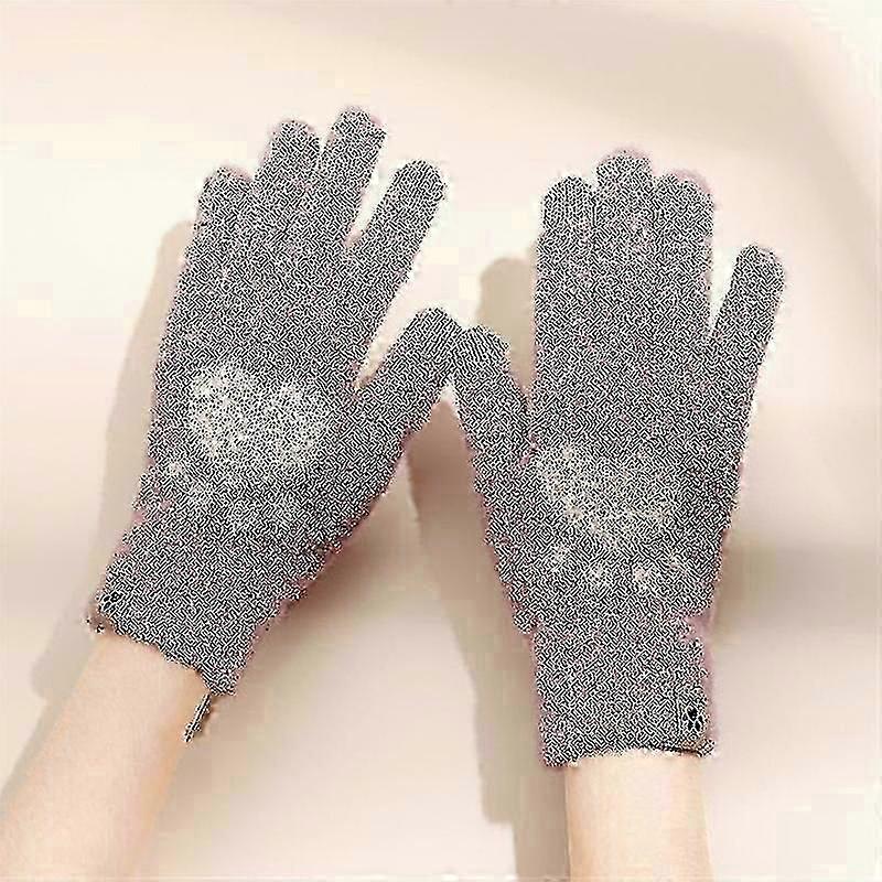 Cat Paw Printing Gloves Mobile Phone Touchscreen Knitted Gloves Win...