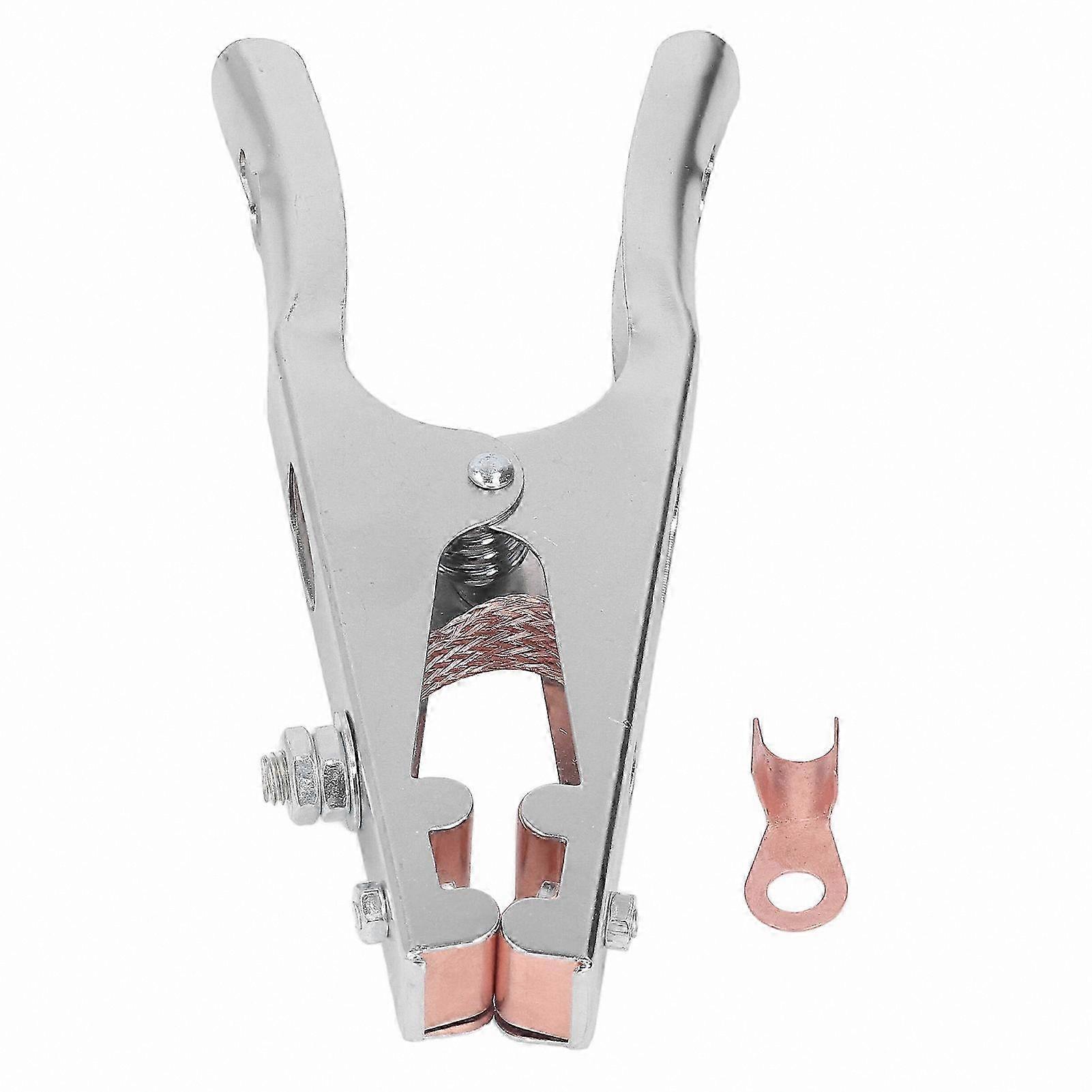 High-Conductivity Ground Clamp for Arc Welding Projects - Durable Copper Alloy Design for Manual and DIY Applications