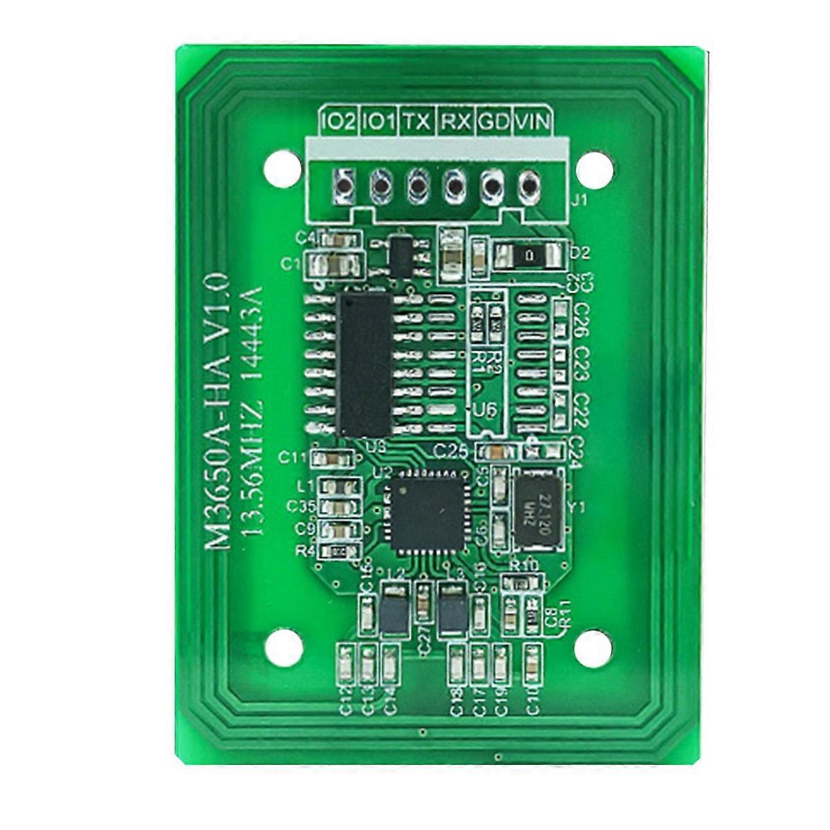 M3650A-HA RFID Reader Writer 13.56MHz IC Card Reader UART TTL 3.3-5V RFID Tag Reader F08 S50 S70 Card Reader Module