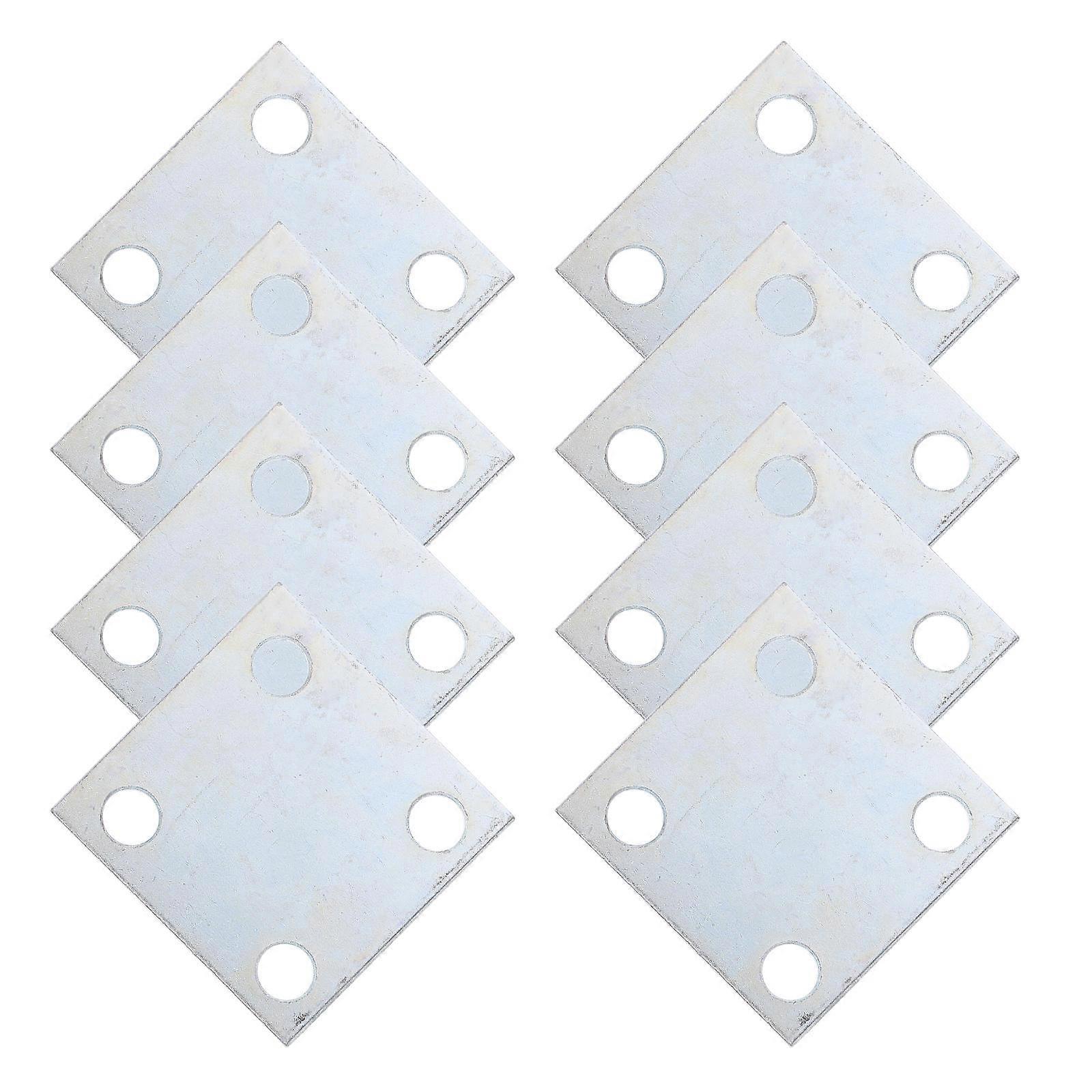 MLINS 8pcs Flange Sheet for Chain Link Fence and Concrete Plate Column Weldable Plate for Industrial Use Heavy Duty Square Steel