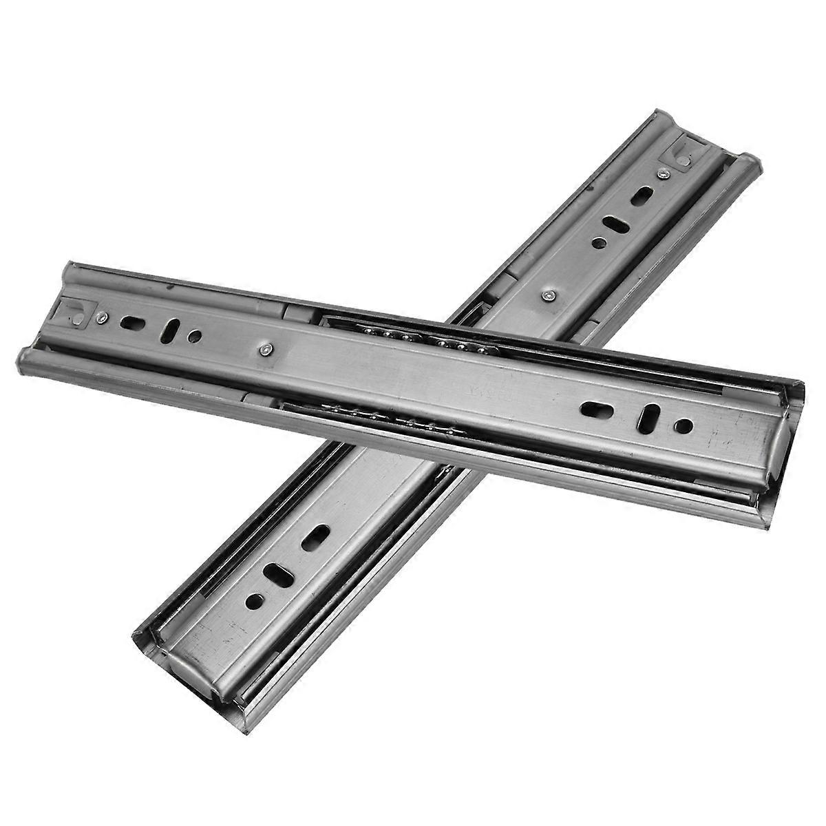 Dresser Tracks For Drawers 2Pcs Ideal For Furniture Assembly Providing Absorption Mute And Corrosion Resistance With Steel Ball-bearing Technology