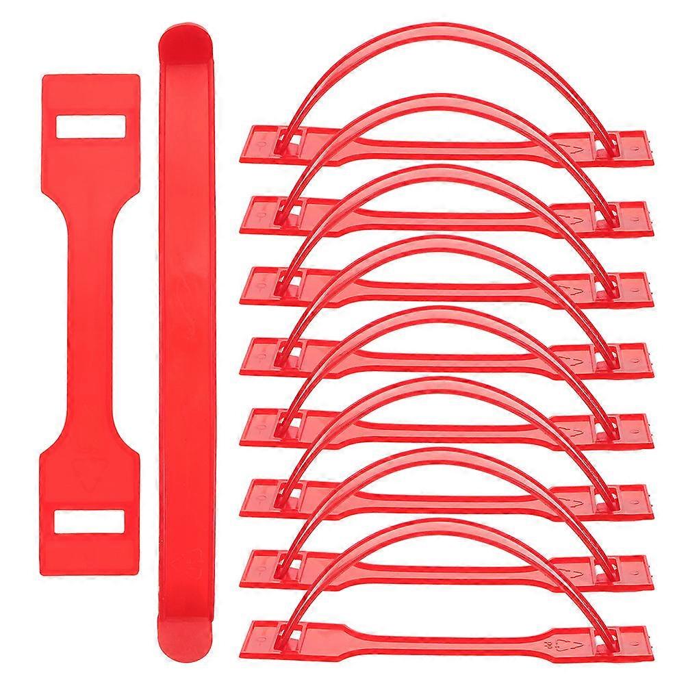 Cardboard Box Handles for Boxes with Durable PP Material Red Color 120 Sets