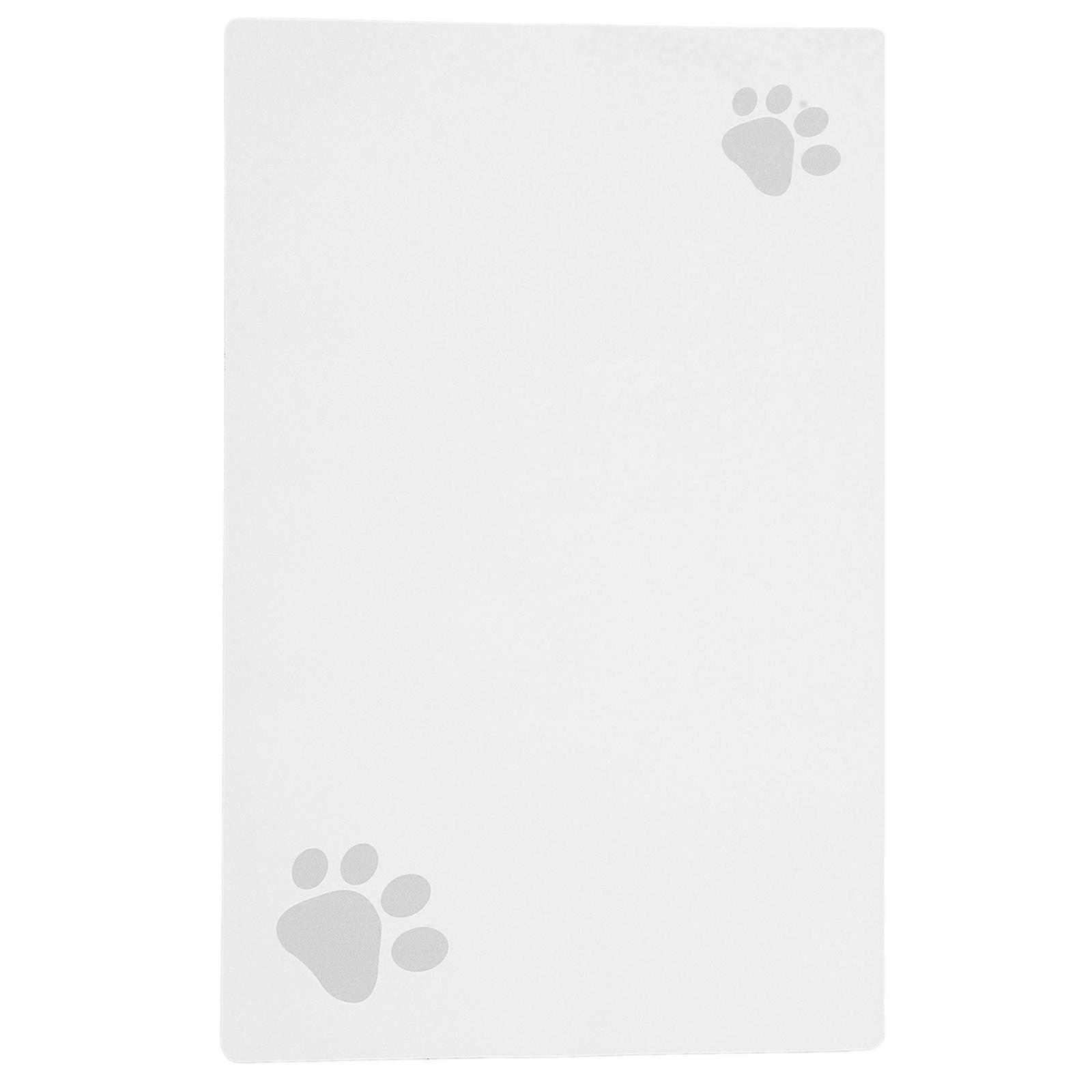 Diatomite Pet Feeding Mat for Home Use Light Grey Absorbs Water and Resists Stains 12.5 x 9 inches