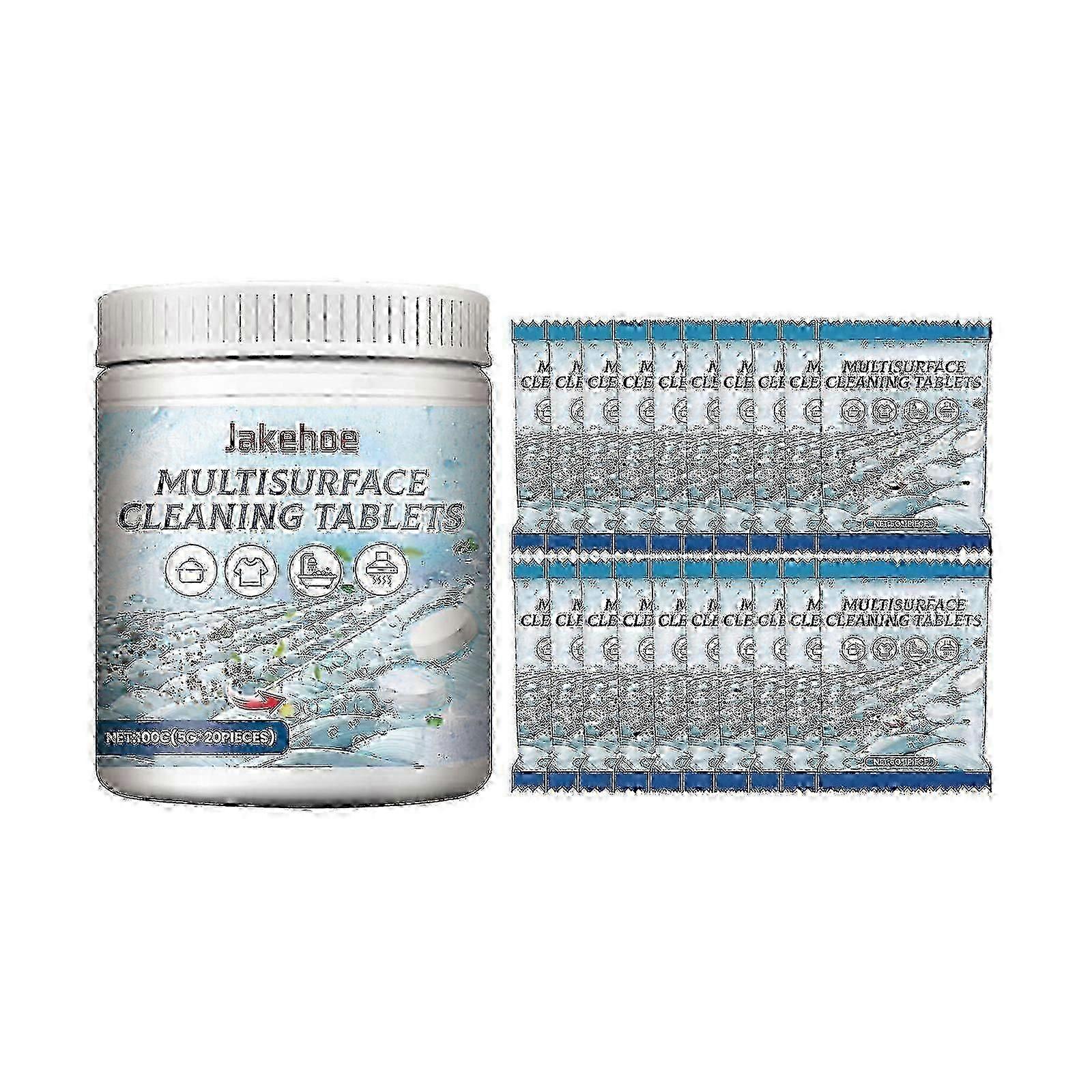 Multi-Surface Cleaning Effervescent Tablets, Cooktop Tile Bathroom Kitchen Mildew Stains Clean And Clean