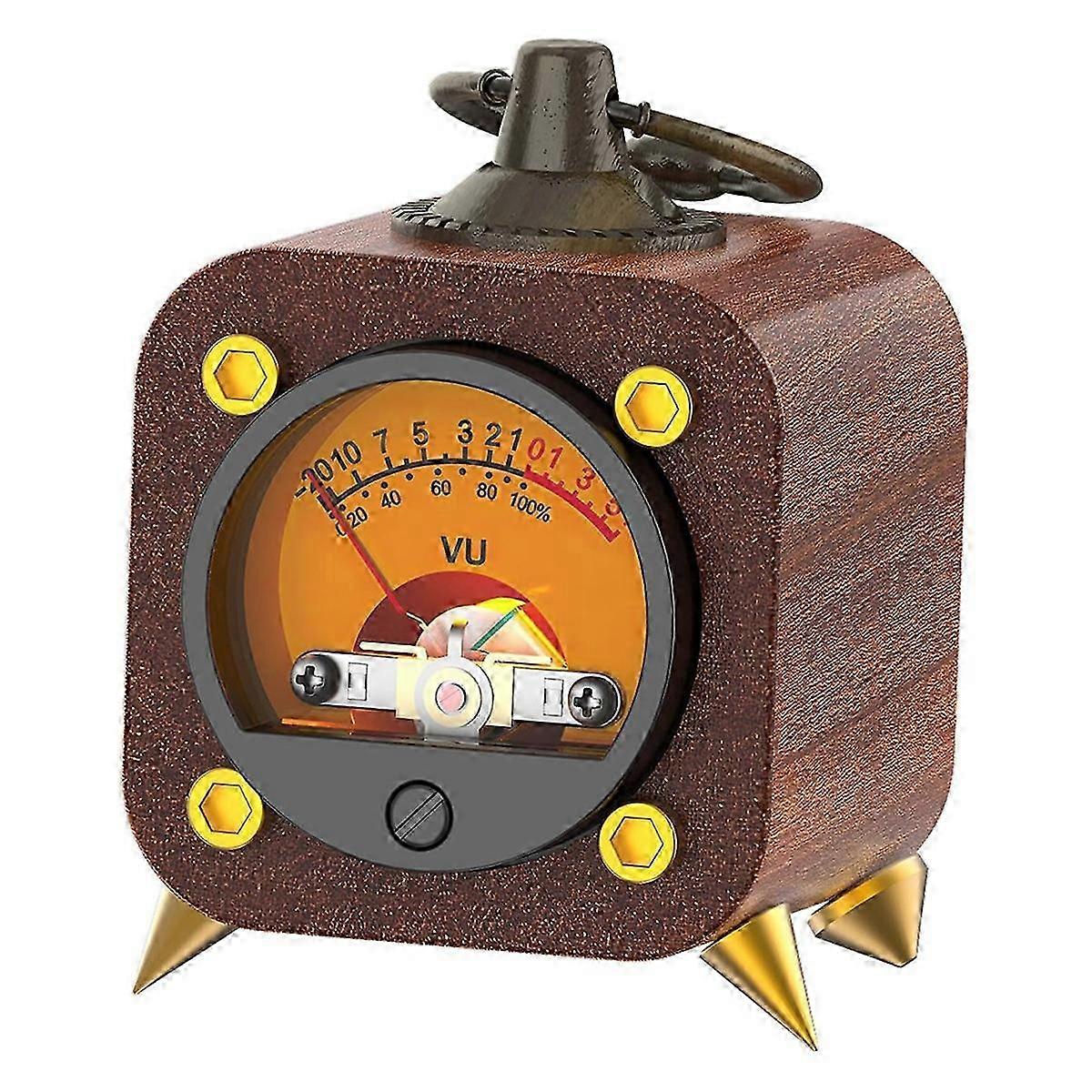 Wireless Retro Analog VU Meter with Warm Backlight & Music Rhythm Sync for Home Use