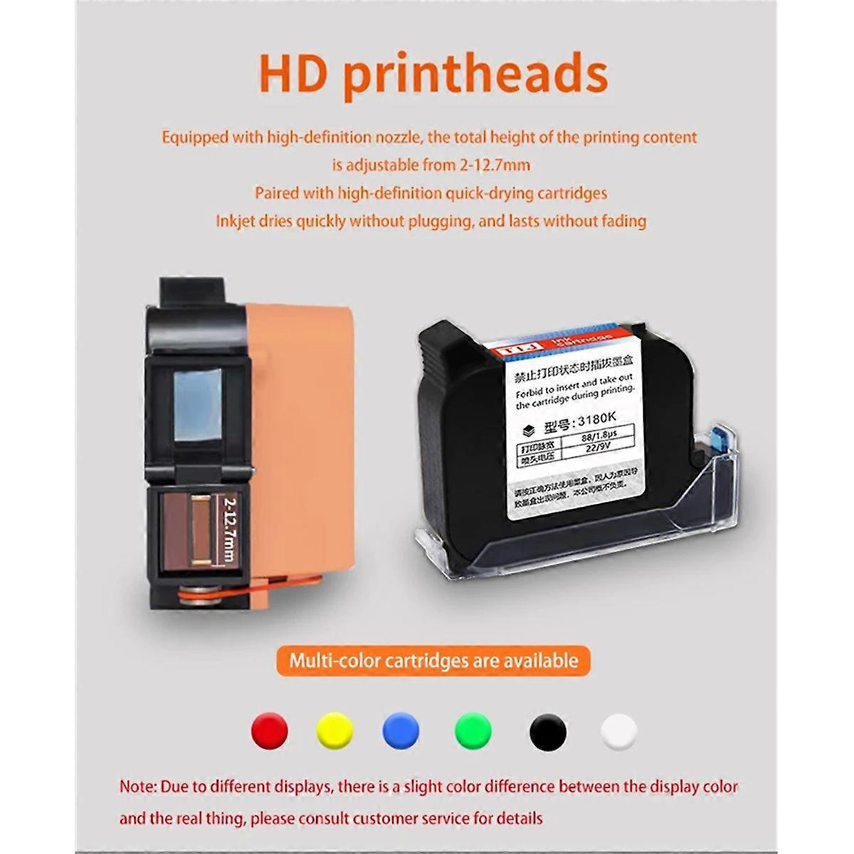 T1 Mini Hand Held Expiry Date Portable Handheld Coding Machine Tij Thermal Inkjet Printer Bright Or