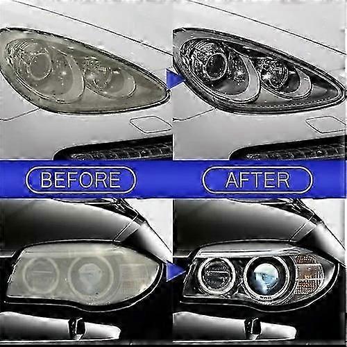 Automotive Headlamp Restoration Kit with Scratch-Resistant Coating, 180ml