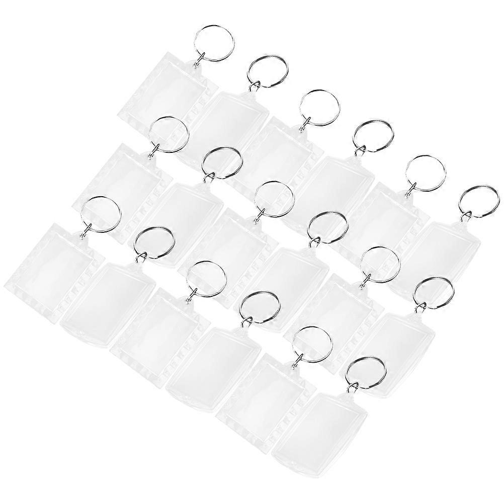 Blank Photo Keychain Acrylic Keyrings for Key Holding Use 100Pcs