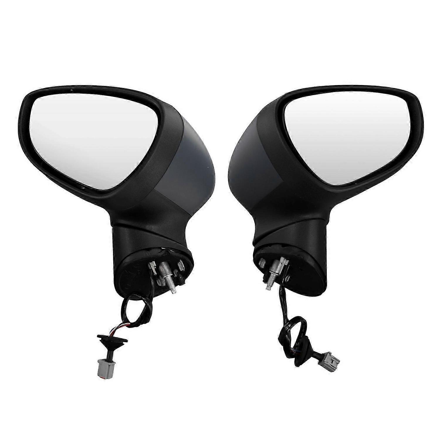 1Pair Car Outside Door Rearview Mirror for Fiesta 2009-2017 Mk7 Mk8 2008-2013 Side Door Mirror with