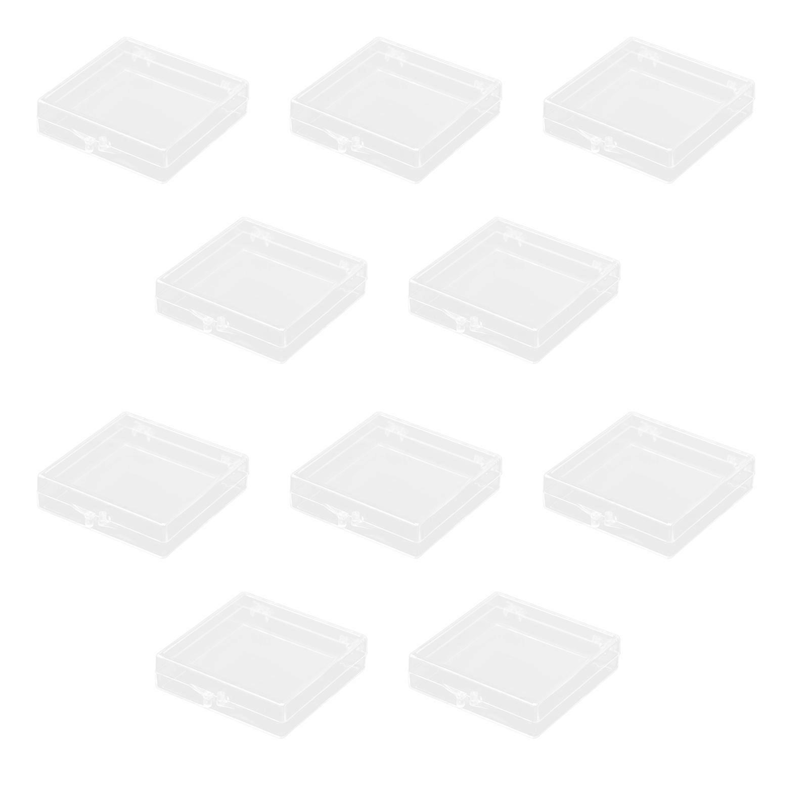 Fake Nail Storage Box for Storage 10Pcs Transparent Manicure Container