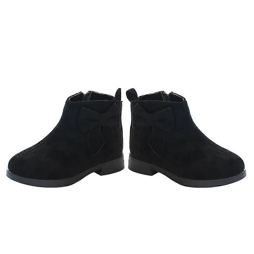 Girls Warm Shoes Bow-Knot Short Boots for Autumn 1Pair