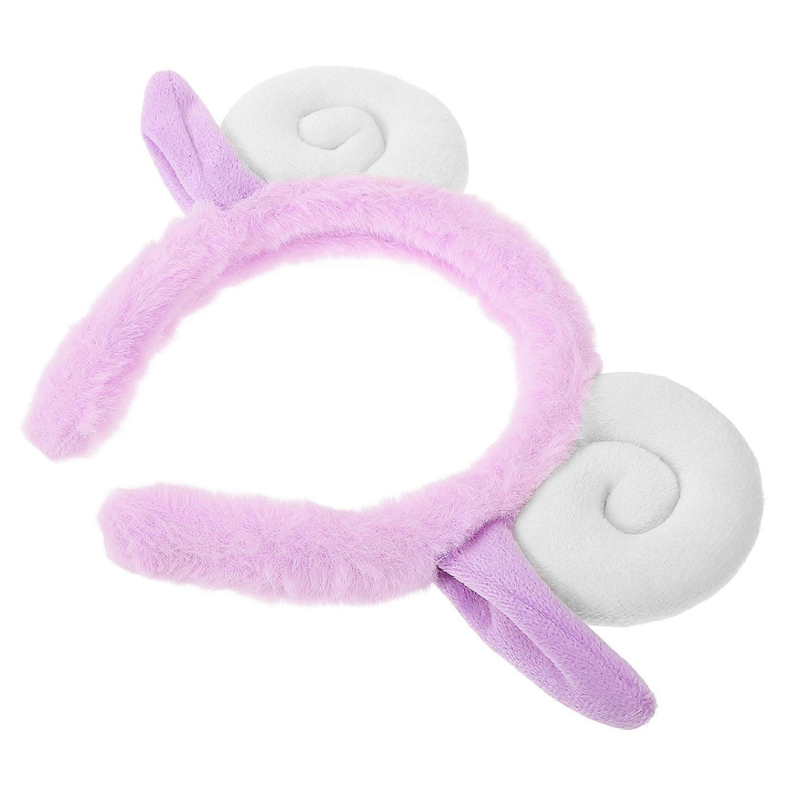 Sheep Horn Headband for Cosplay with 3Pcs Sheep Hair Band Accessory