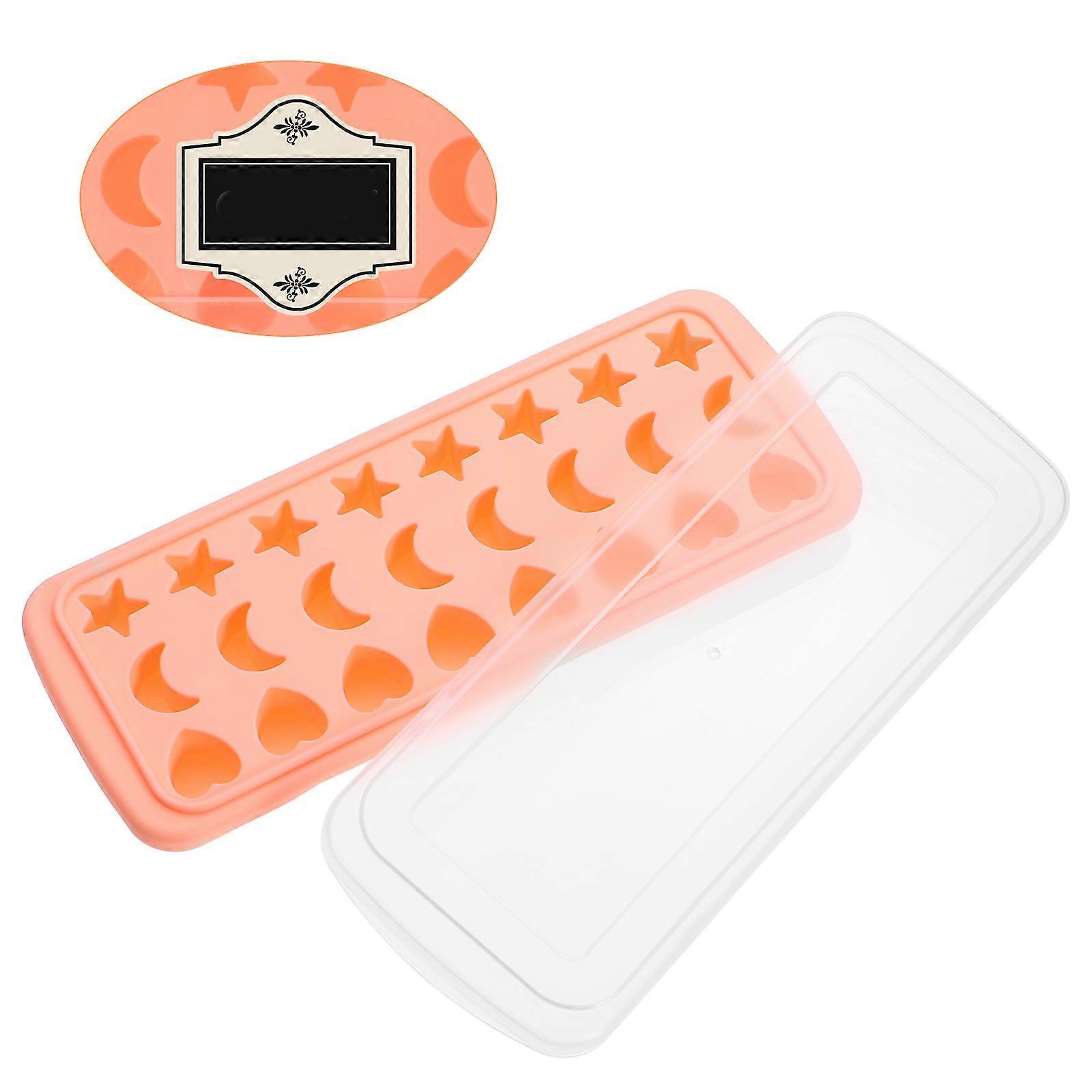 Silicone Ice Mold Household Ice Cube Maker for Kids Use Pink