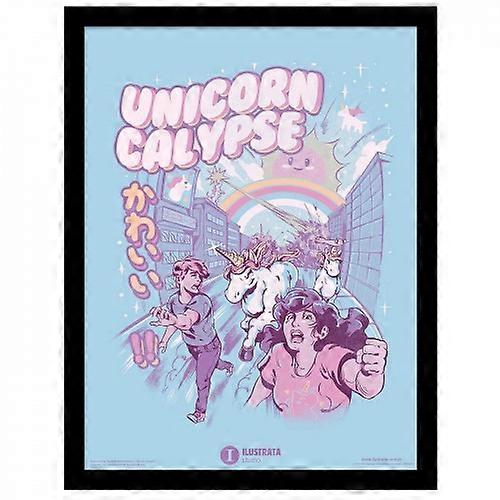 Ilustrata Unicorncalypse Framed Poster