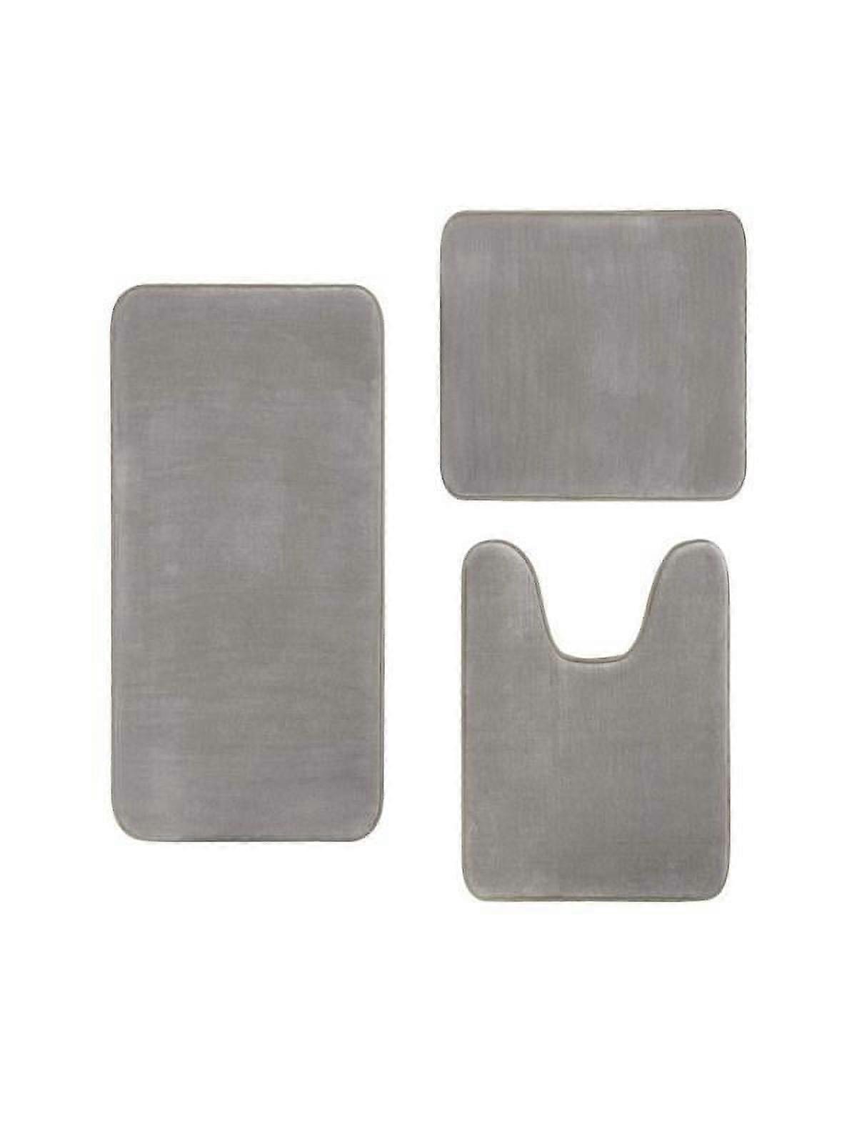 WSBDENLK Clearance Rugs Coral Velvet Memory Cotton Mat Bathroom Absorbent Non-Slip Carpet 3 Pcs/Set Clearance and Rollback