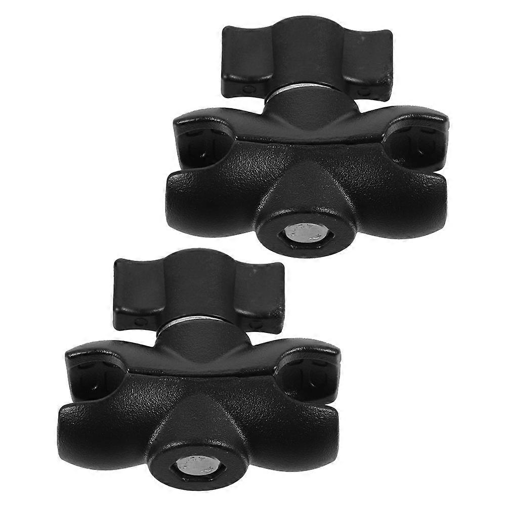 Ball Head Connecting Rod Camera Mount Double Socket Arm for Motorcycle 2Pcs