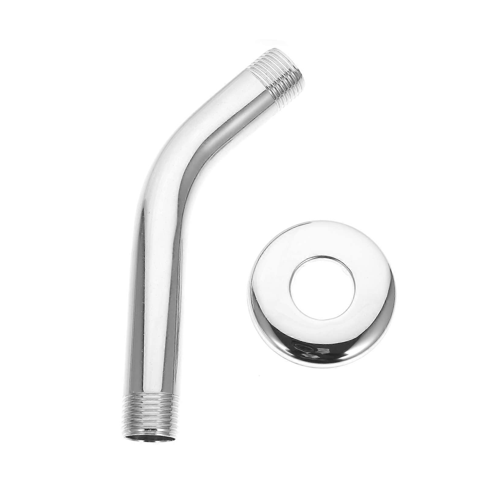 Steel Shower Arm Flange Extension Arm, 1Inch, Easy Install, Shower Head Adapter For Toilets