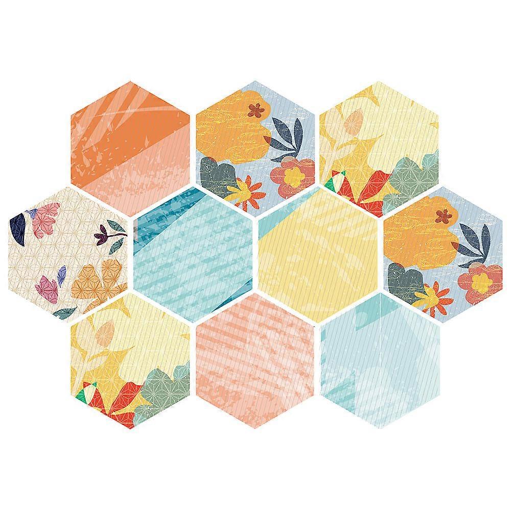 Self-adhesive Anti-slip Tile Paste Sticker For Homeowners Assorted Color PVC 10Pcs
