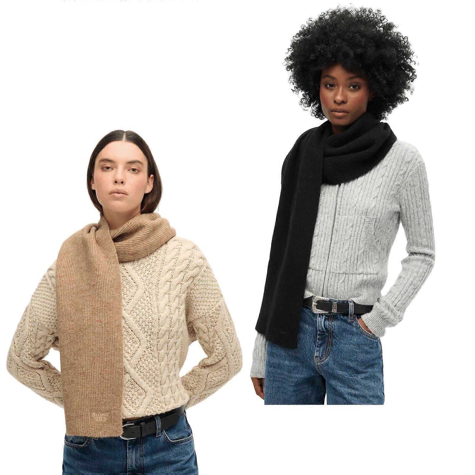 Superdry dames zachte geribbelde sjaal