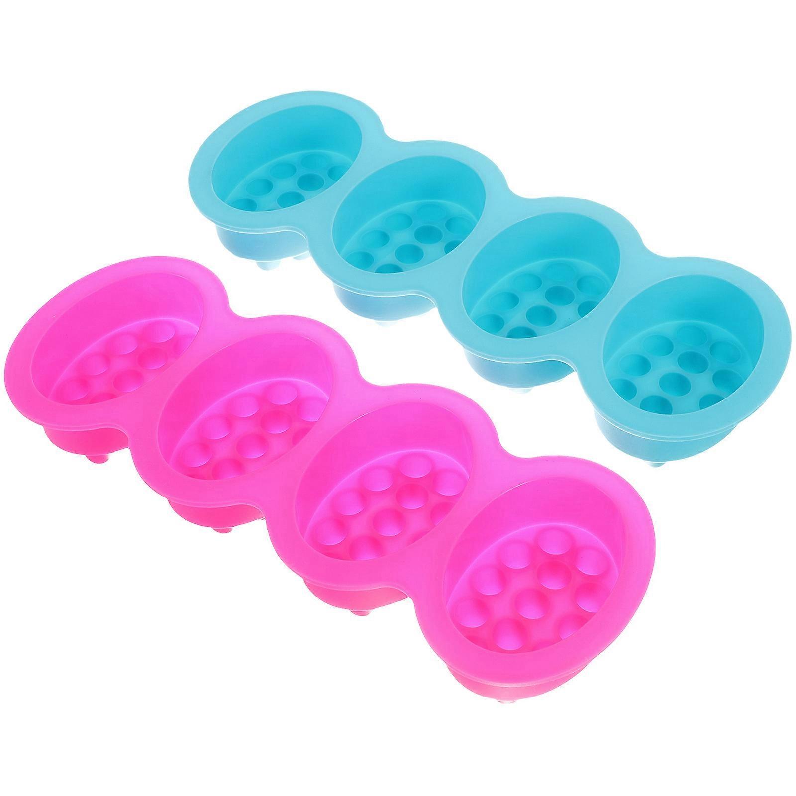 Silicone Massaging Bar Soap Molds 8 Pcs Ideal For DIY Enthusiasts And Assorted Color For Soap Making