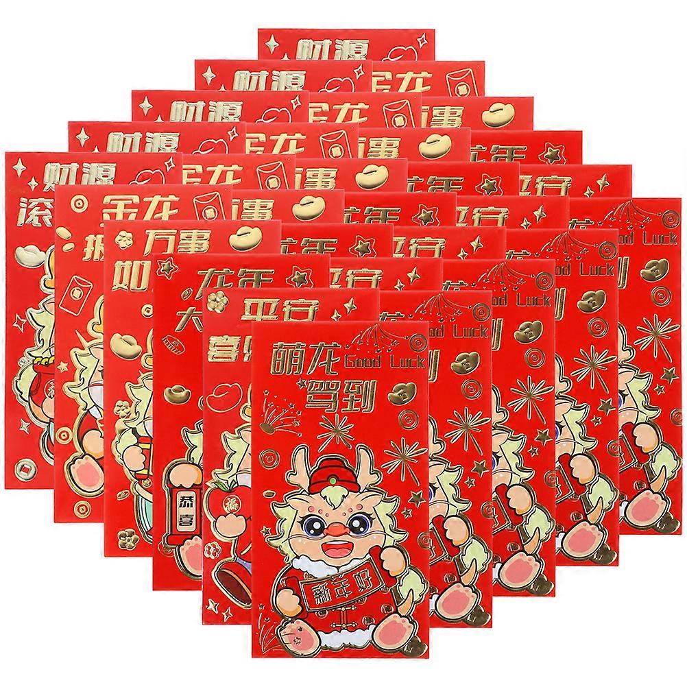 Chinese Red Envelopes 180 Pcs Traditional Design Suitable For Lunar New Year Gifting Occasions Rectangular Thickened Paper For Secure Storage