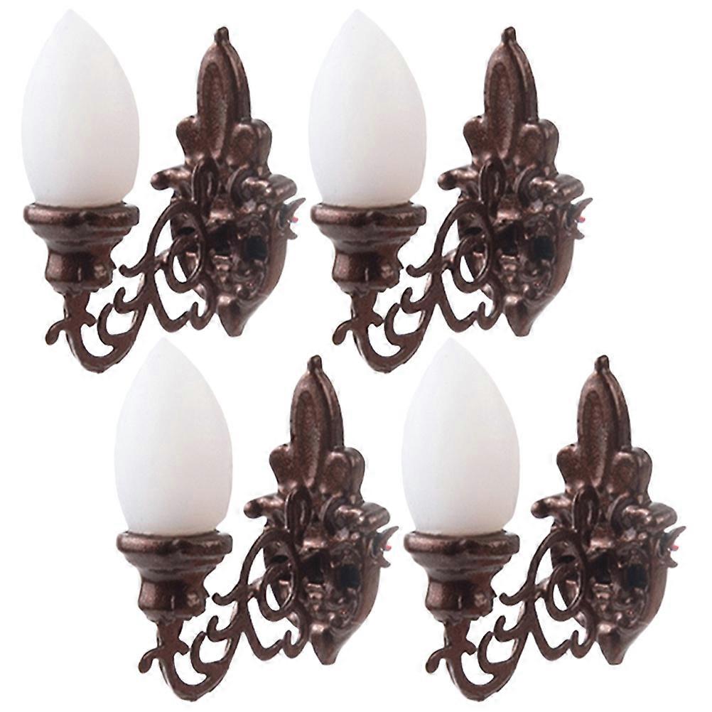 Mini Lights for Decoration 20Pcs Coffee ABS Material Mini Wall Lamp Set