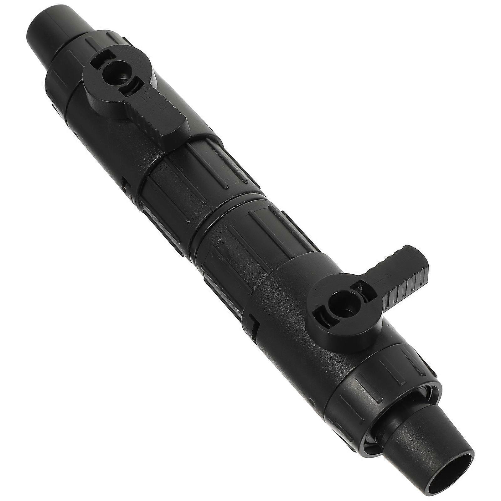 2Pcs Fish Tank Water Flow Control Plastic Valves For Aquarium Maintenance Black Color Efficient Usage