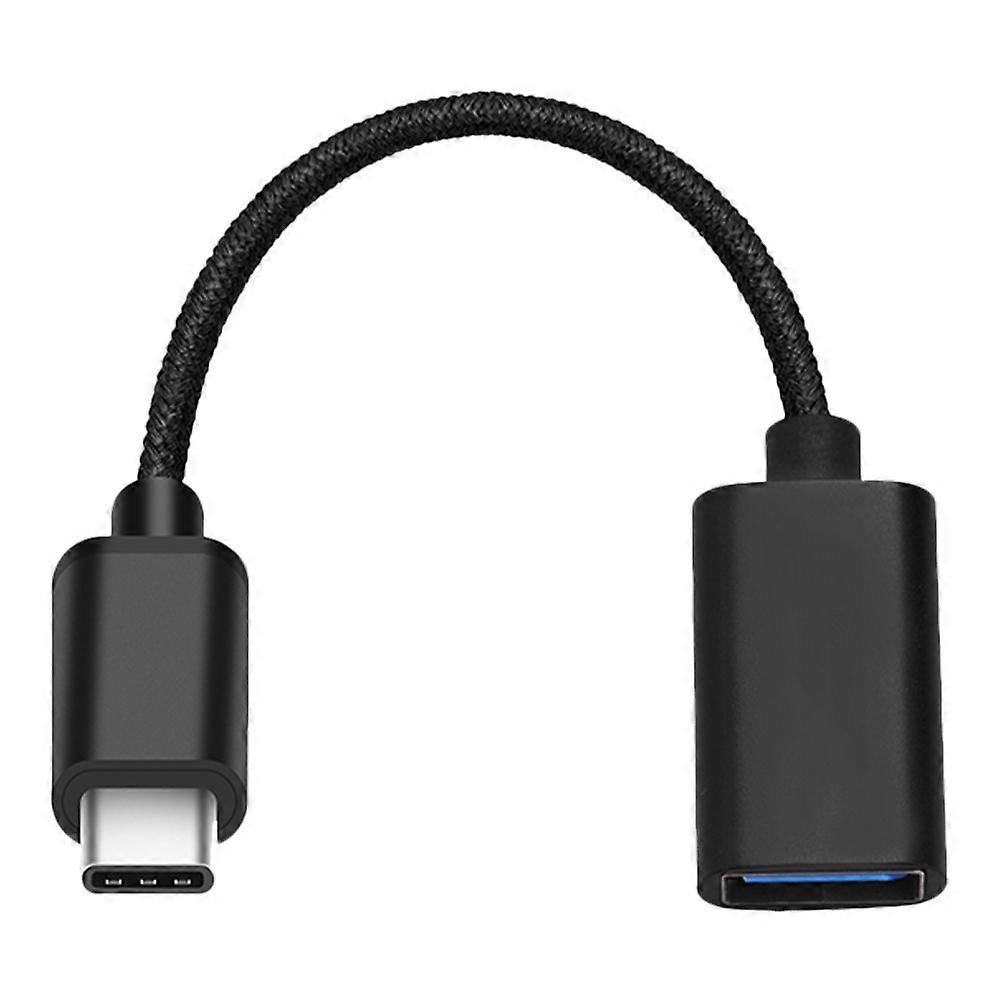 Durable Type-C Otg Cable Adapter for Drone Remote Controller 2Pcs Black