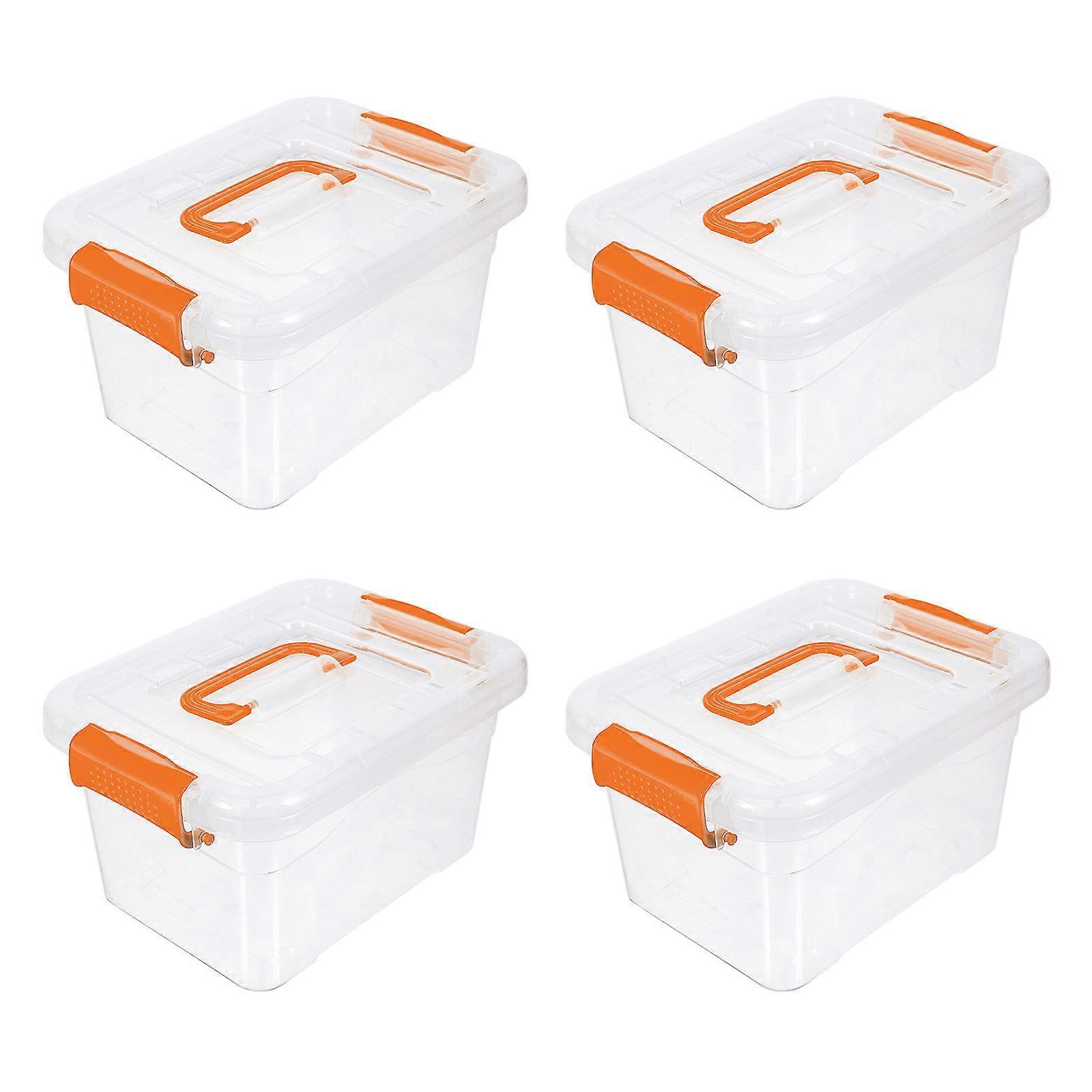 Sundry Organizer Orange Desktop Storage Box for Storage Use 16Pcs