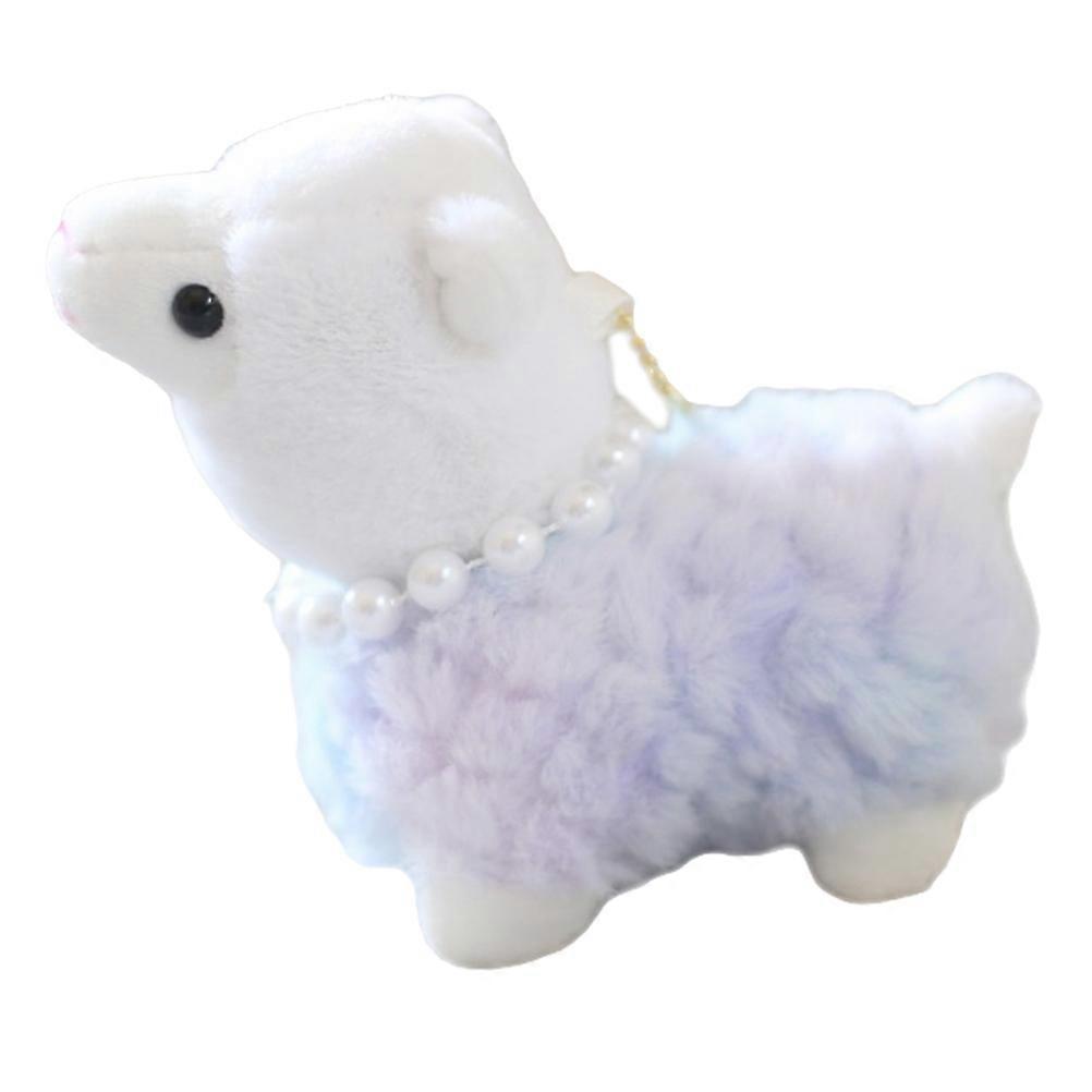 Stuffed Alpaca Plush Keychain Charm Plush Alpaca Keychain Decor for Decoration Use 4Pcs