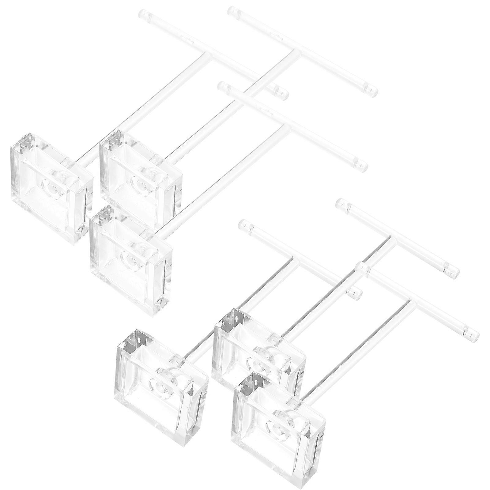 Transparent Acrylic Earrings Display Stands for Storage Use 30Pcs Countertop Earring Holder