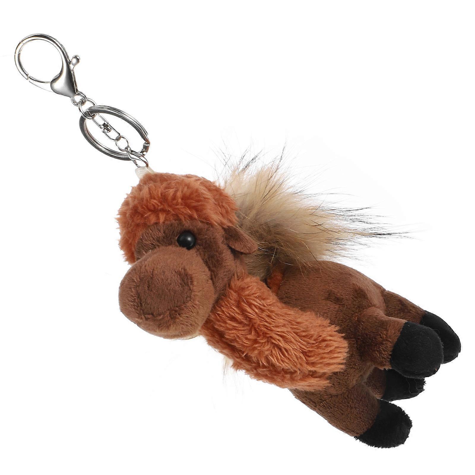Adorable Camel Plush Stuffed Animal for Decoration with 3Pcs Hanging Keychain