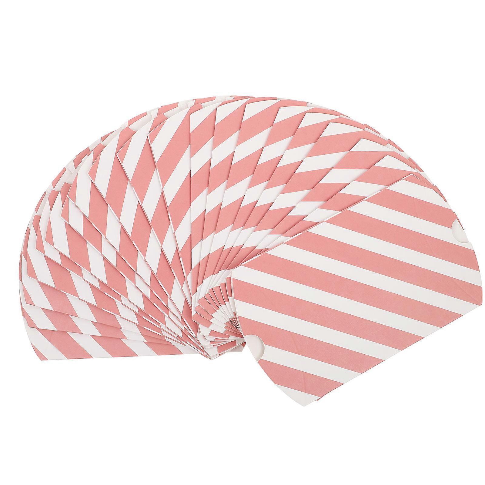 Gift Boxes Paper Candy Boxes for Storage Use 100Pcs Pink Folding