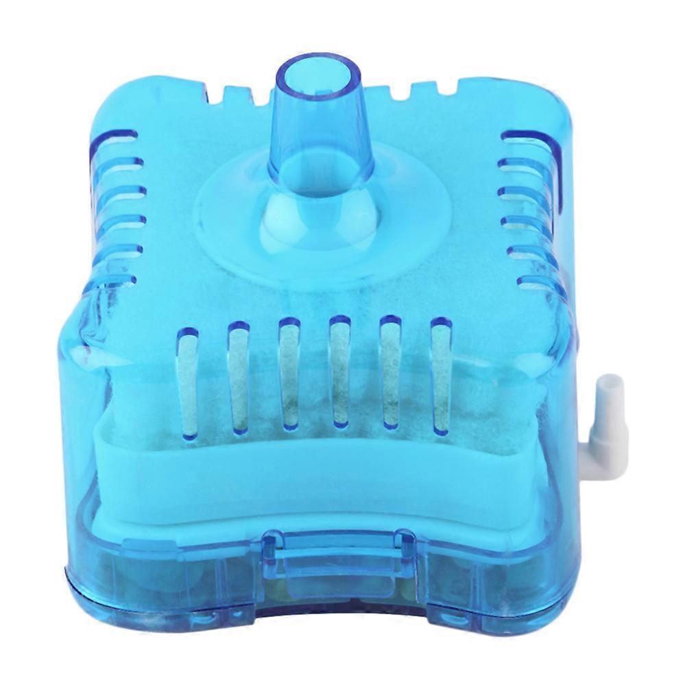 Pneumatic Biochemical Aquarium Filter for Fish Tank Blue Mini