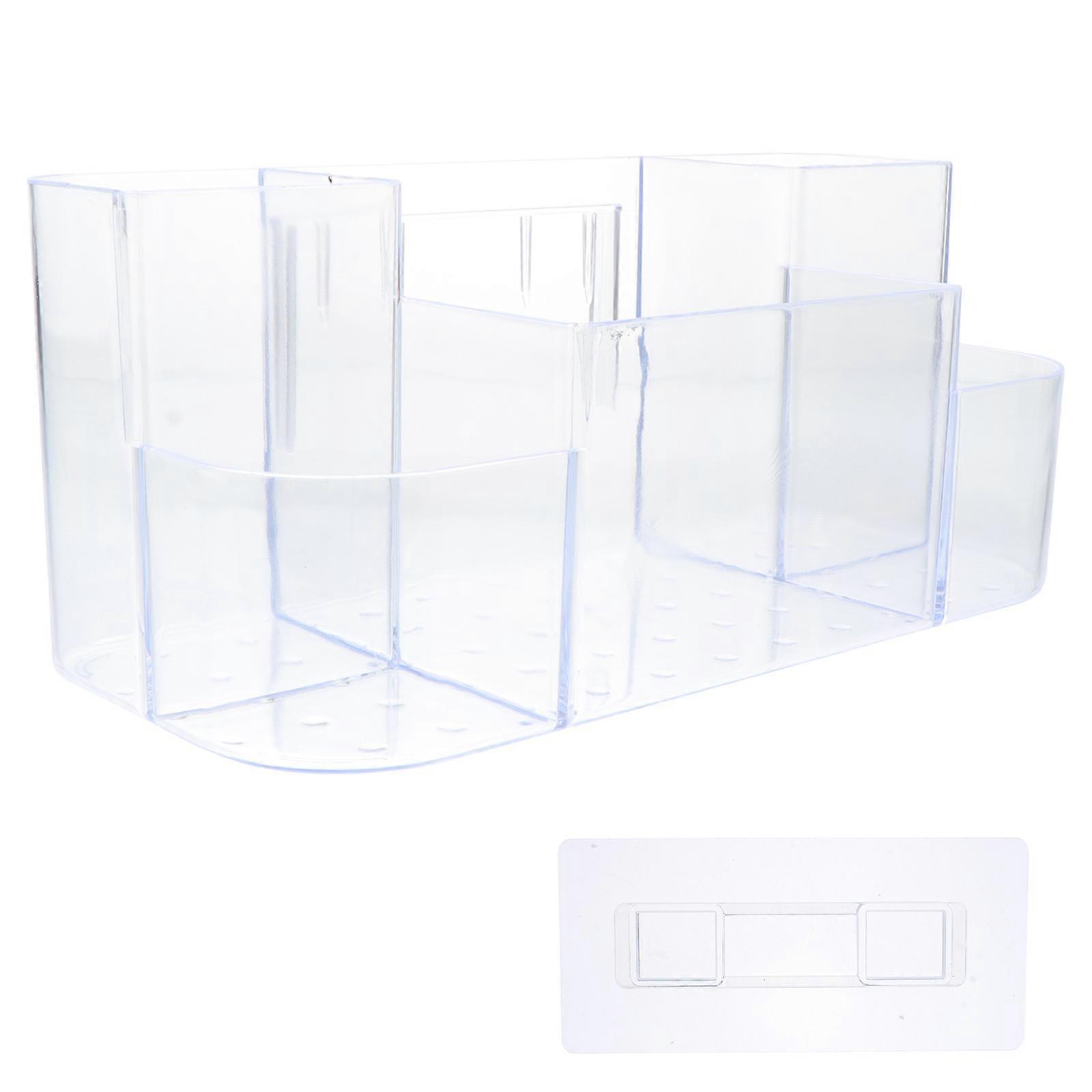 Transparent Makeup Storage Case Wall-Mounted Bathroom Organizer 3Sets