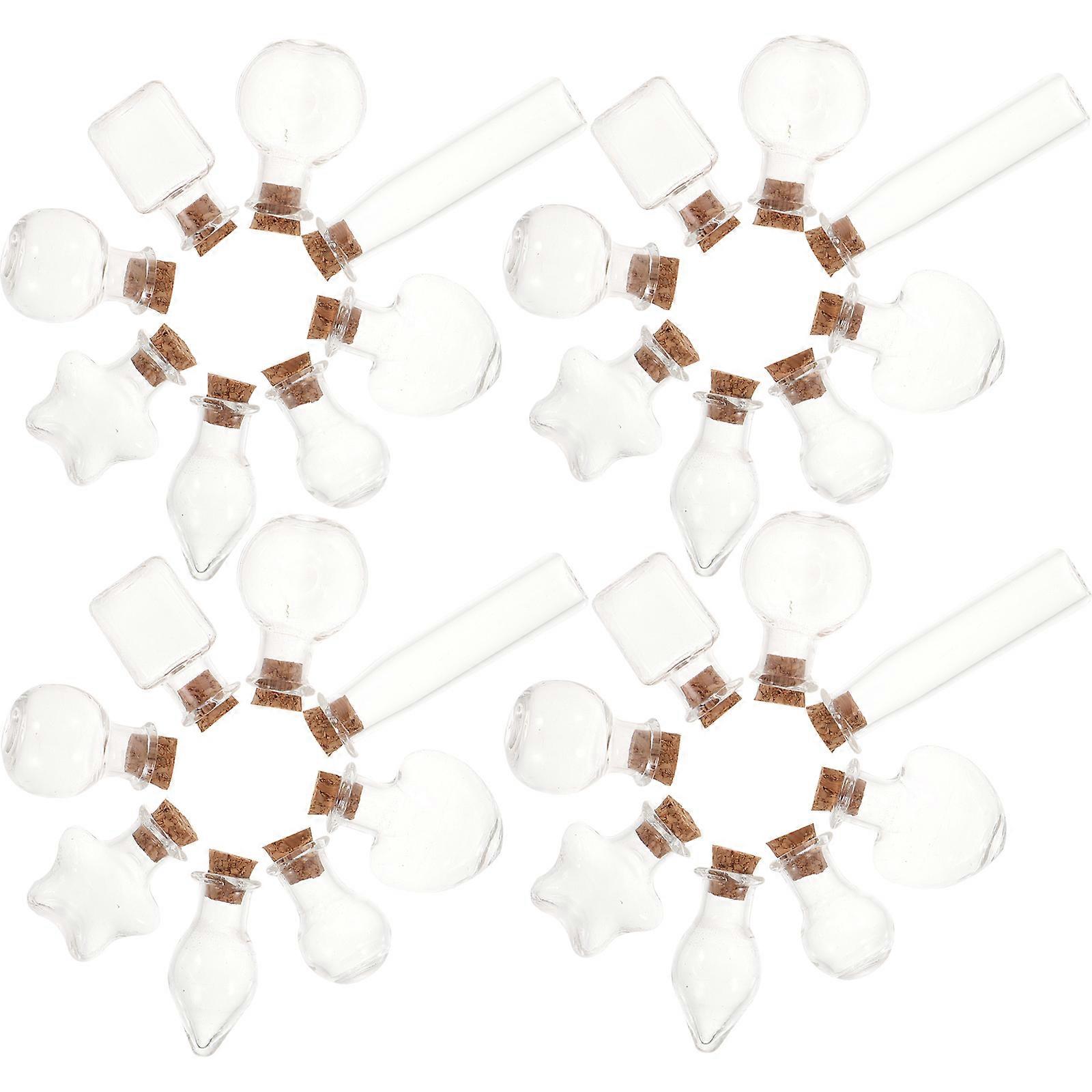 Mini Bottles with Cork for Decor 144Pcs Small Glass Jars with Cork Lids