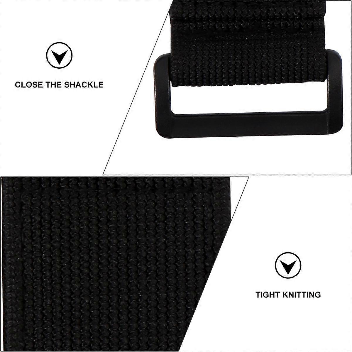 Adjustable Hook Loop Cable Strap Nylon Black Hanging Strap for Reusable Closure 5Pcs