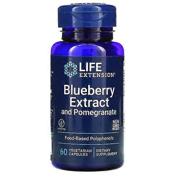 Life Extension Blueberry Extract and Pomegranate 60 Vegetarian Capsules