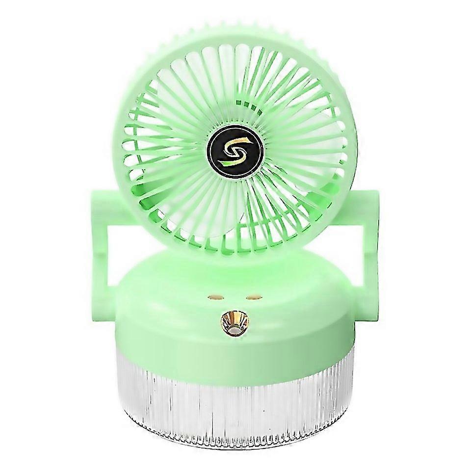 For Usb Charging Folding Desktop Spray Humidification Fan With Night Light
