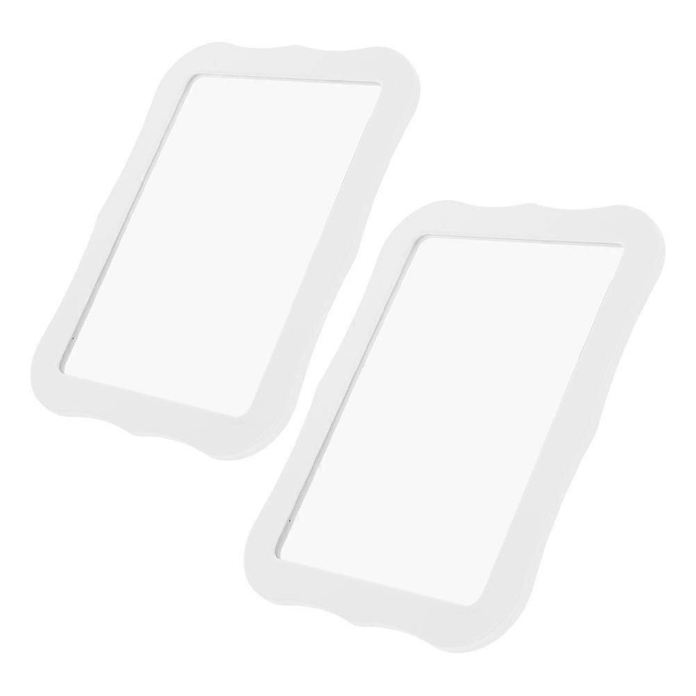 Magnetic Mirror Locker Mirror for Dressing Use 8Pcs White Decorative Mirrors