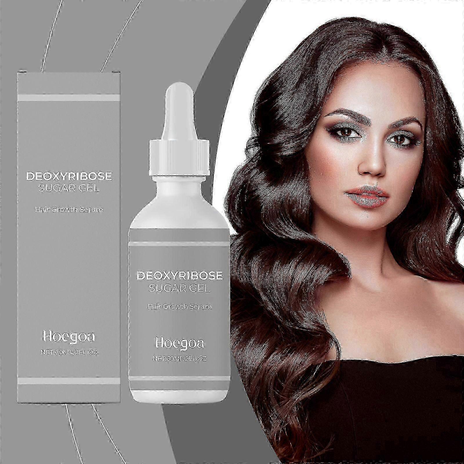 جل سكر ديوكسيريبوز ، مصل نمو الشعر 60 مل ، مصل إعادة نمو الشعر لشعر أكثر امتلاء وصحة ، يغذي الشعر بعمق