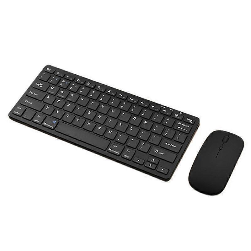 Wireless Bluetooth Keyboard Mouse Three Mode Keyboard Rechargeable Keyboard Mouse Support Tablet Laptop Computer Black