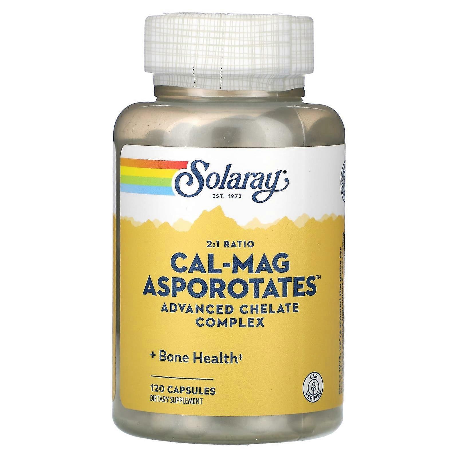 2:1 Ratio Cal-Mag Asporotates, Advanced Chelate Complex, 120 Capsules