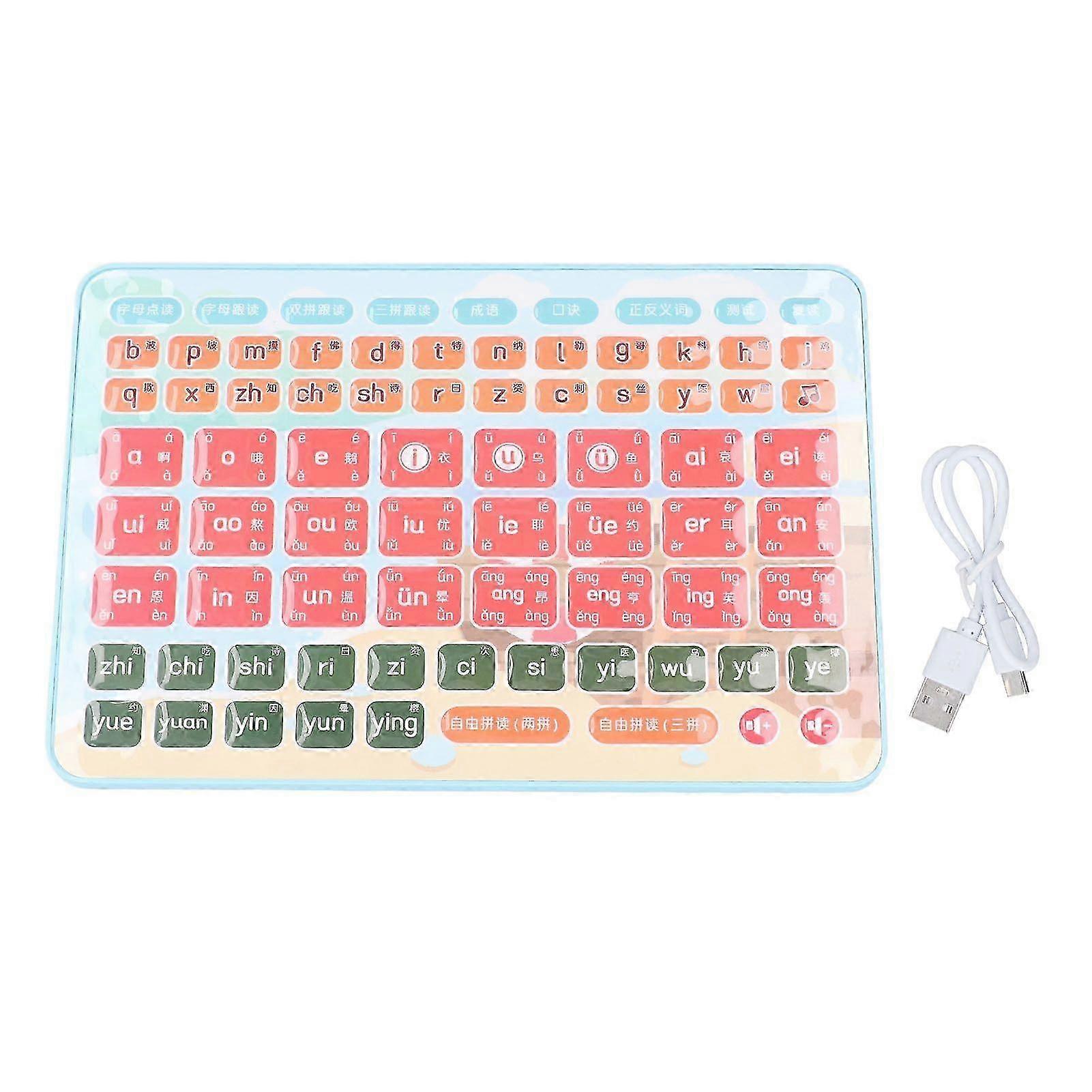 Kid Chinese Pinyin Learning Tablet Toddlers Pinyin Speaking Learning Pad Interactive Educational Toy