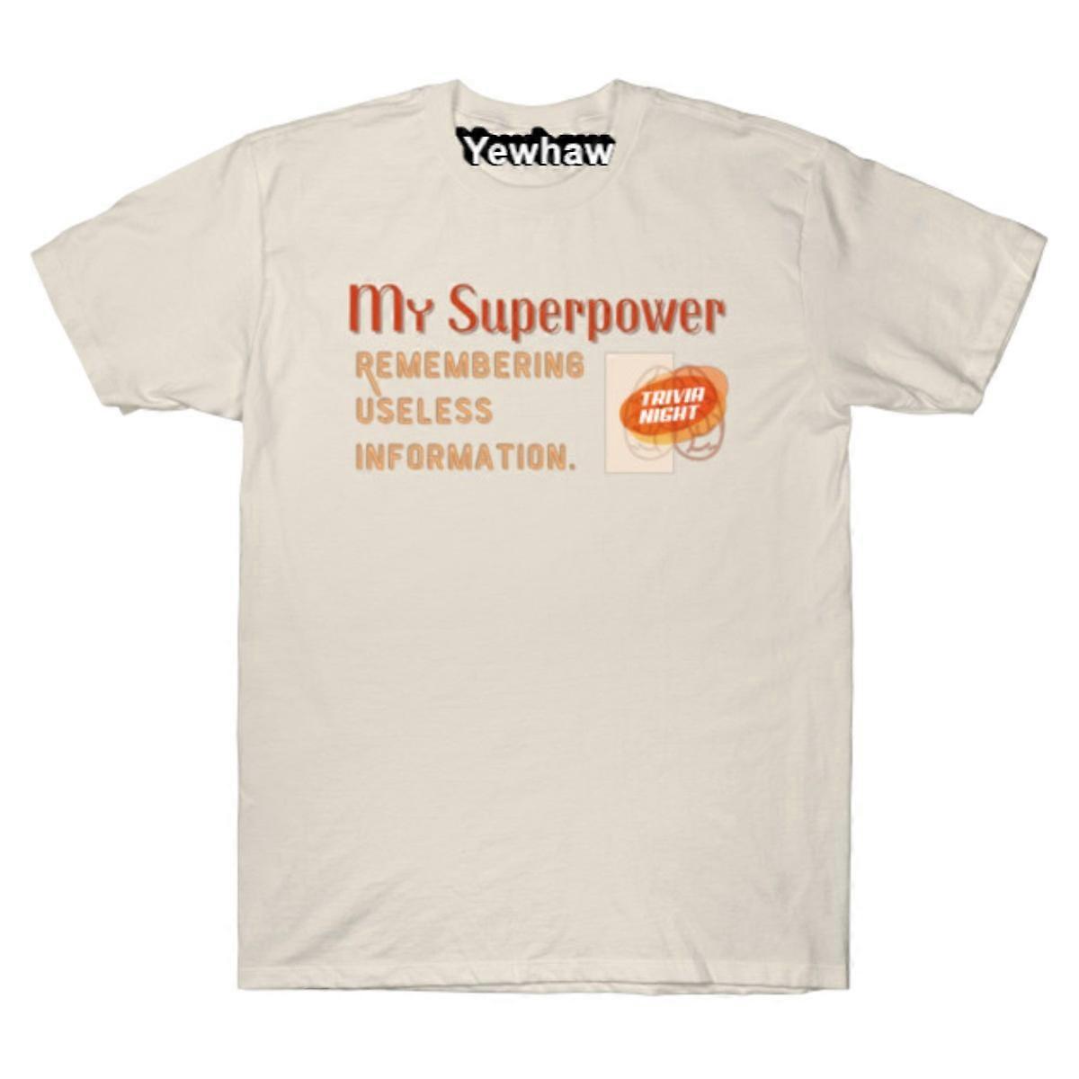 חולצת טריוויה של כוח העל שלי אומרת מצחיקה