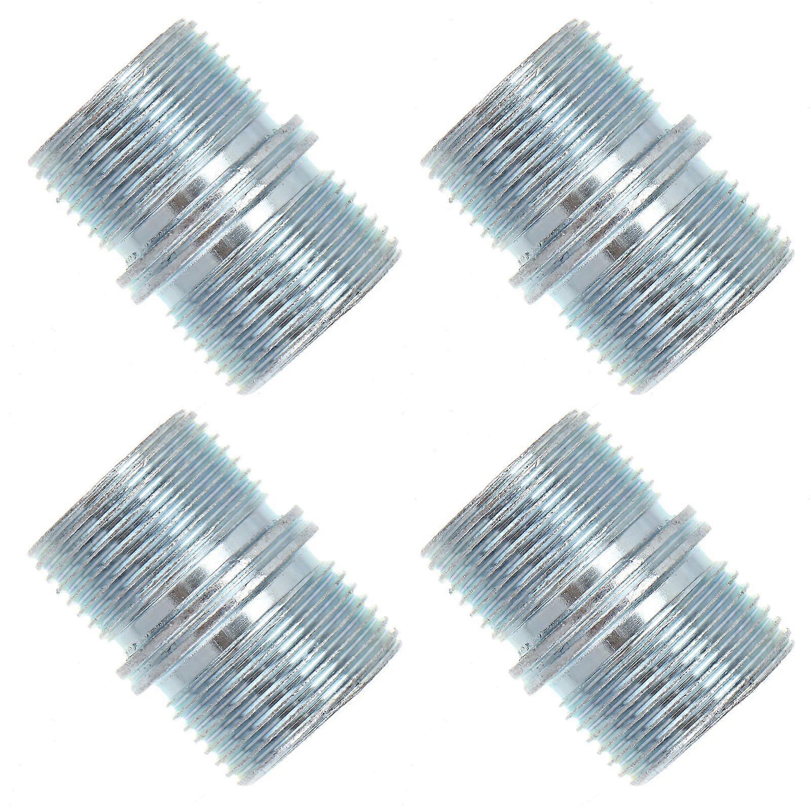 4pcs פלדת פחמן ראש כפול ארון ארון מדף תמיכה באגוז בורג סיכת יתד סט יתד עבור צינור 25.0 25.4