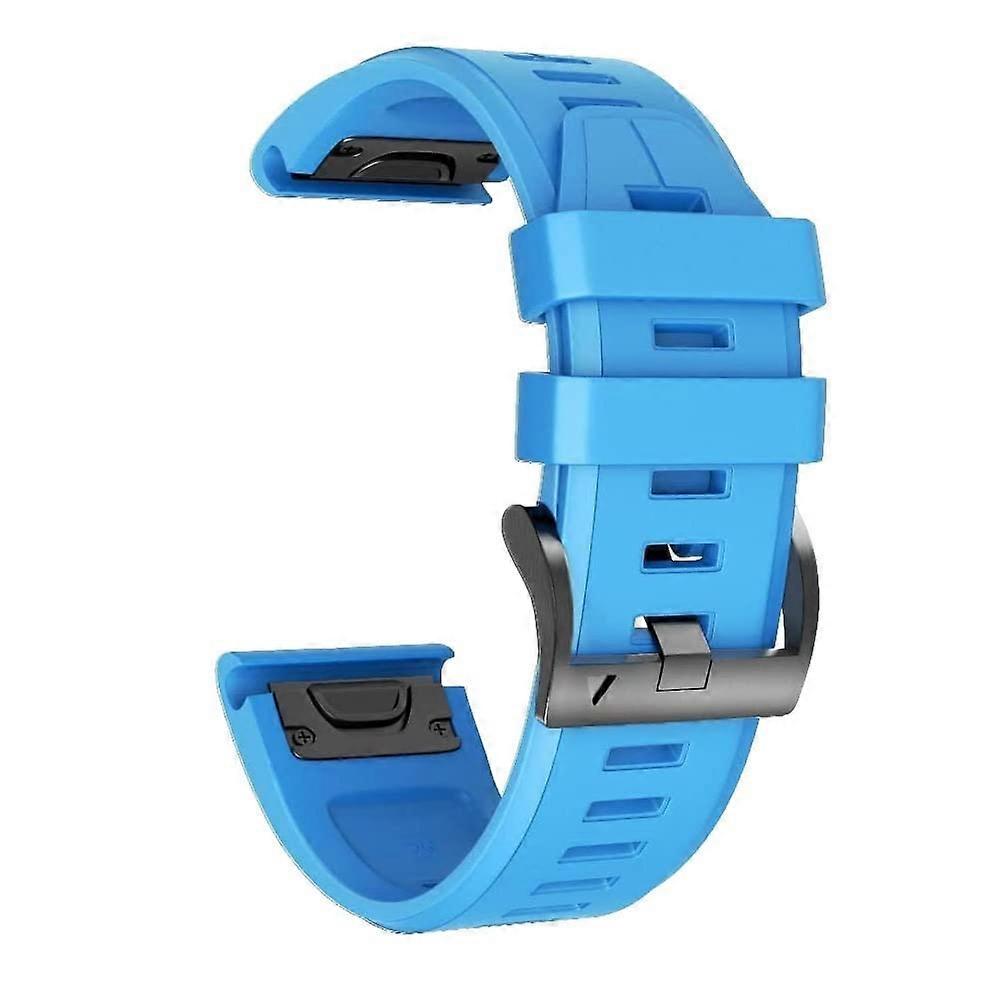 Silicone Watchband Compatible with Fenix 7 7X 6 6X Pro 5 5X Plus 3HR 935 S60 MK1  22mm Width Waterproof Easyfit Strap