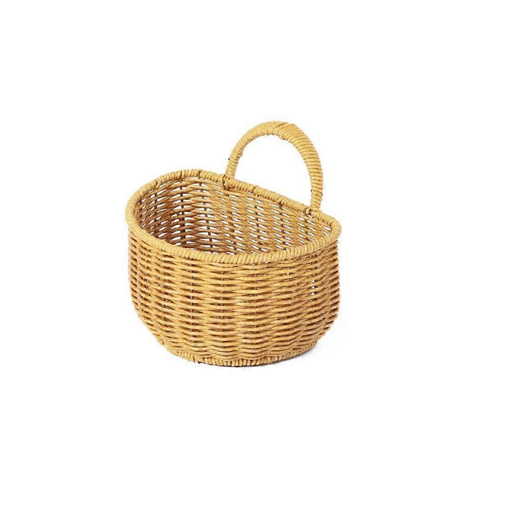 Plastic Garlic Storage Basket SemiCircular Size S Desktop Clutter Sorting Box Hanging Storage Basket