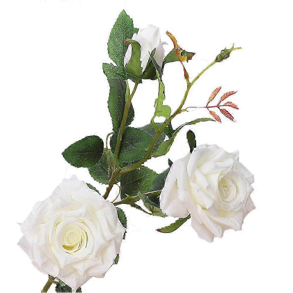 اصطناعي وهمية محاكاة زهرة باقة المنزل ديكور الحفلات التجارية (أبيض)